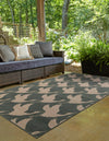 Seaside Haven Rugs Collection Area Rug -  Pelican Rectangle Stone Blue  lifestyle 9