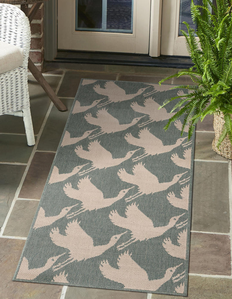 Seaside Haven Rugs Collection Area Rug -  Pelican Runner Stone Blue  lifestyle 37