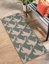 Seaside Haven Rugs Collection Area Rug -  Pelican Runner Stone Blue  lifestyle 43