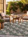 Seaside Haven Rugs Collection Area Rug -  Pelican Square Stone Blue  lifestyle 36