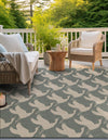 Seaside Haven Rugs Collection Area Rug -  Pelican Square Stone Blue  lifestyle 42