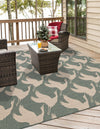 Seaside Haven Rugs Collection Area Rug -  Pelican Square Stone Blue  lifestyle 48