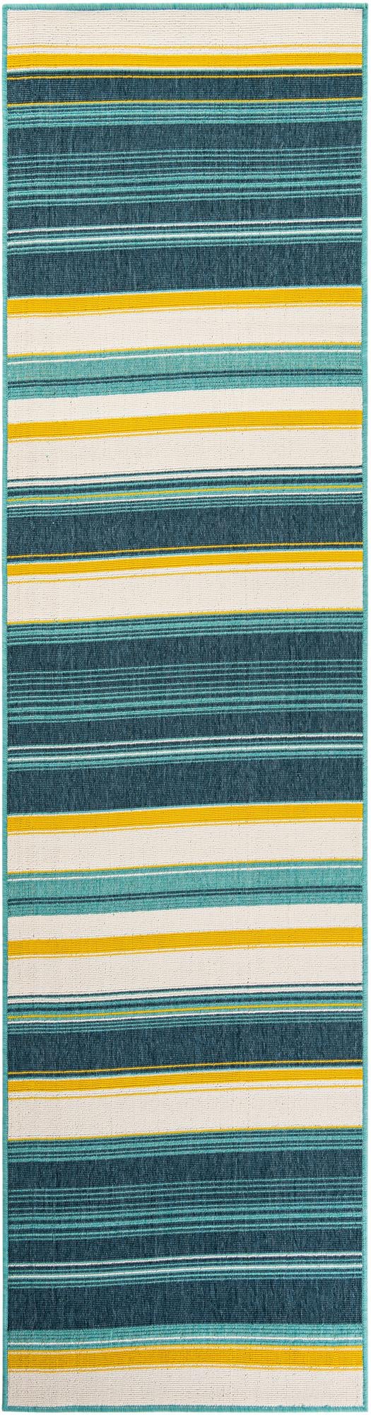 Terrace Fringe Collection Area Rug -  Veranda Runner Multi  lifestyle 11