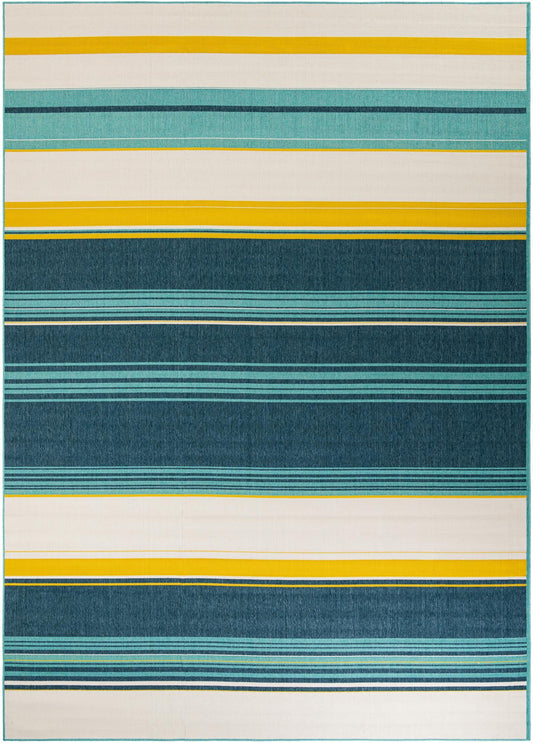 Terrace Fringe Collection Area Rug -  Veranda Rectangle Multi Main