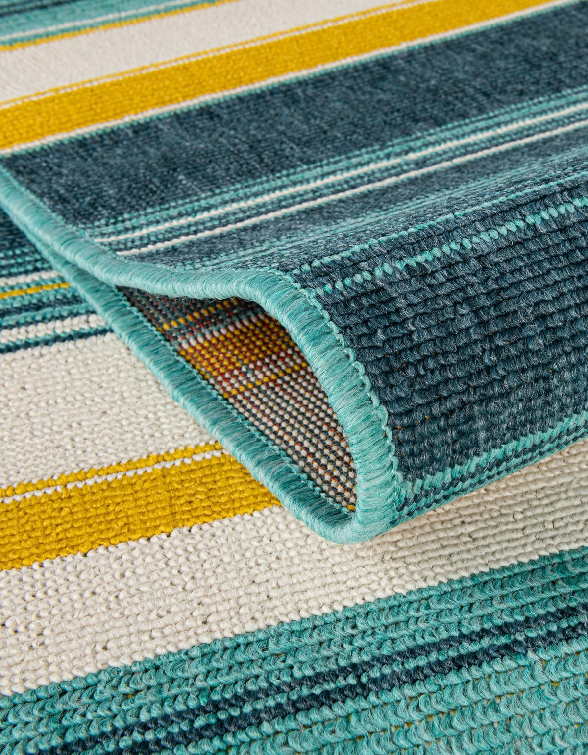 Terrace Fringe Collection Area Rug -  Veranda Runner Multi  lifestyle 43