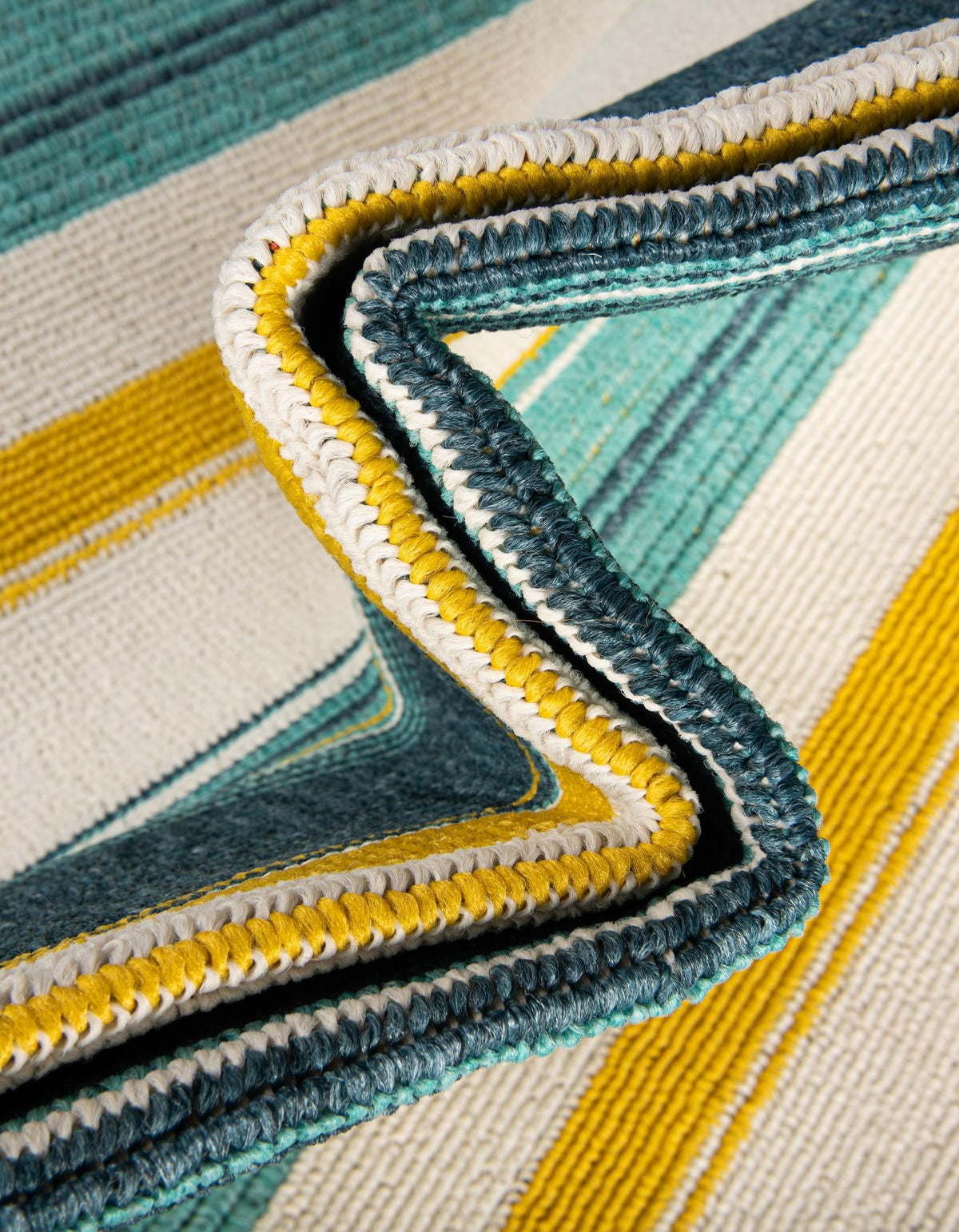 Terrace Fringe Collection Area Rug -  Veranda Runner Multi  lifestyle 46