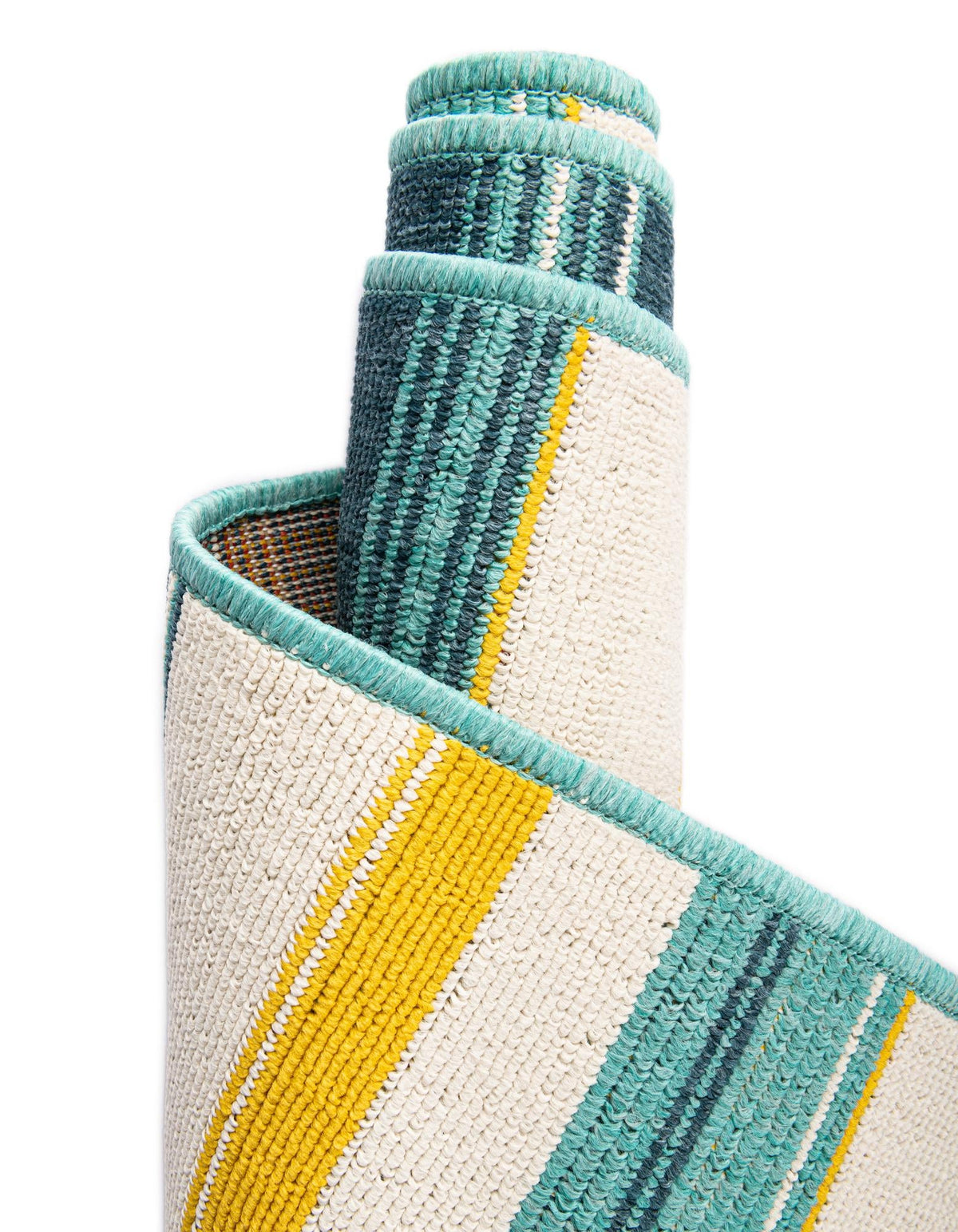 Terrace Fringe Collection Area Rug -  Veranda Runner Multi  lifestyle 50