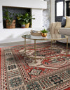Patio Heritage Collection Area Rug - Veranda Square Multi  lifestyle 17