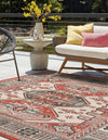 Patio Heritage Collection Area Rug - Veranda Square Multi  lifestyle 20
