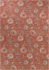 Seaside Blooms Collection Area Rug - Seychelles Rectangle Terracotta  lifestyle 2
