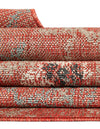 Seaside Blooms Collection Area Rug - Seychelles Runner Terracotta  lifestyle 104
