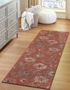 Seaside Blooms Collection Area Rug - Seychelles Runner Terracotta  lifestyle 40