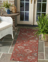 Seaside Blooms Collection Area Rug - Seychelles Runner Terracotta  lifestyle 70