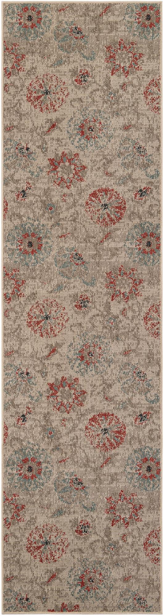 Seaside Blooms Collection Area Rug - Seychelles Runner Beige  lifestyle 81