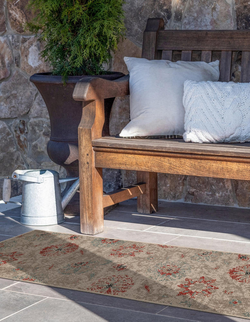 Seaside Blooms Collection Area Rug - Seychelles Runner Beige  lifestyle 73