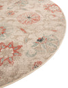 Seaside Blooms Collection Area Rug - Seychelles Round Beige  lifestyle 89
