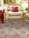 Seaside Blooms Collection Area Rug - Seychelles Square Beige  lifestyle 69