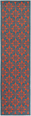 Savannah Pergola Collection Area Rug -  Oasis Runner Blue and Red  lifestyle 23