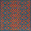 Savannah Pergola Collection Area Rug -  Oasis Square Blue and Red  lifestyle 24