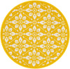 Savannah Pergola Collection Area Rug -  Oasis Round Yellow  lifestyle 33