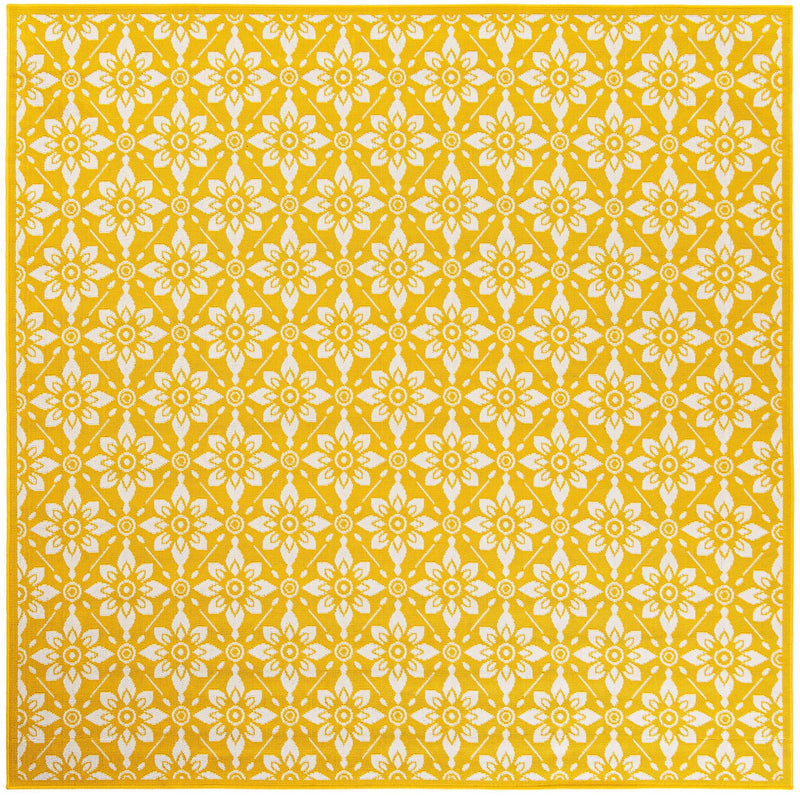 Savannah Pergola Collection Area Rug -  Oasis Square Yellow  lifestyle 35