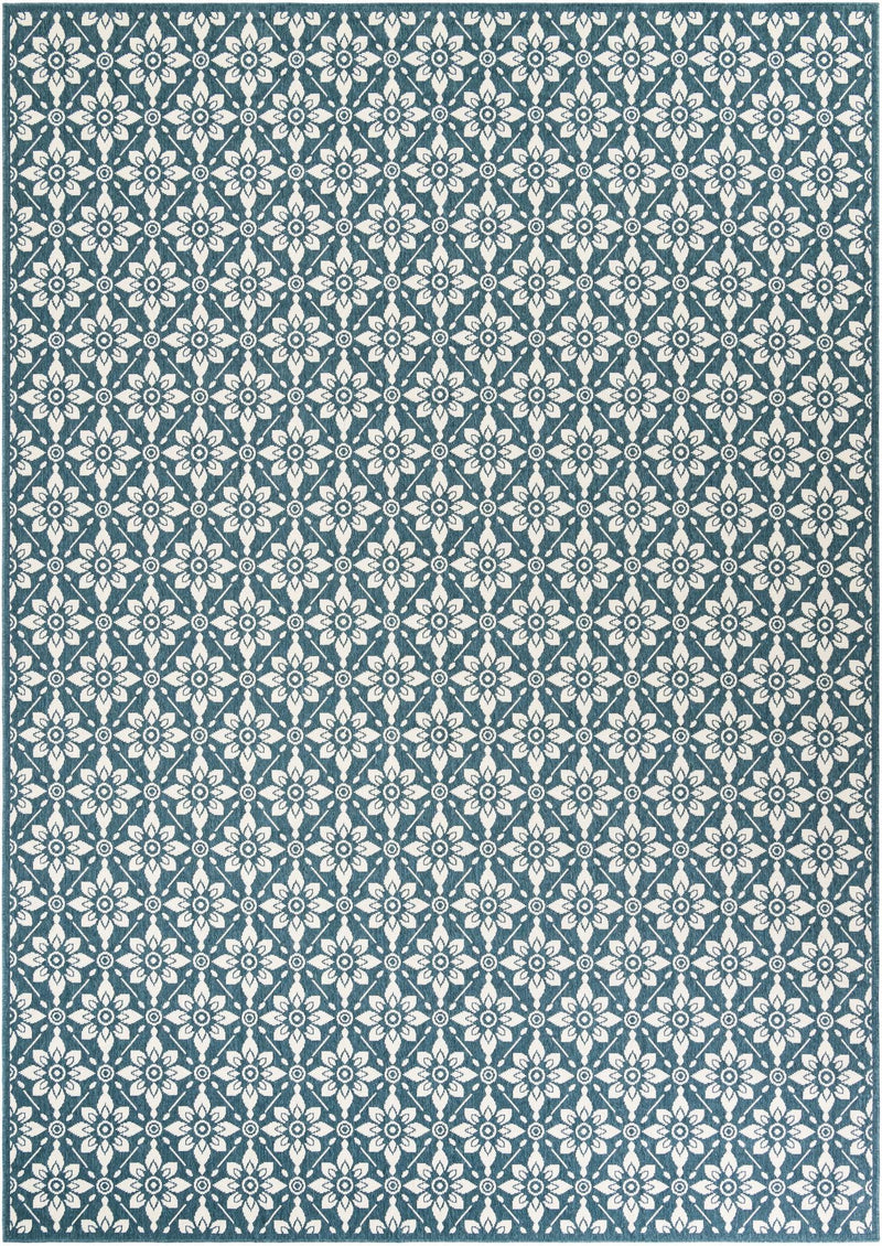 Savannah Pergola Collection Area Rug -  Oasis Rectangle Navy Blue  lifestyle 2