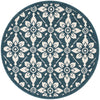 Savannah Pergola Collection Area Rug -  Oasis Round Navy Blue  lifestyle 25