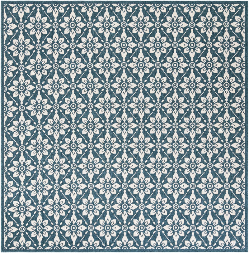Savannah Pergola Collection Area Rug -  Oasis Square Navy Blue  lifestyle 27
