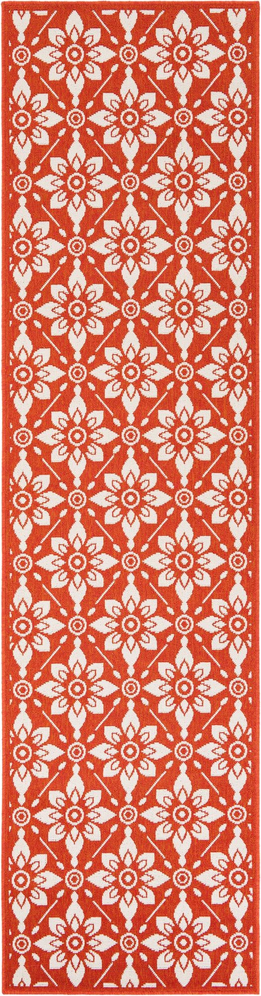 Savannah Pergola Collection Area Rug -  Oasis Runner Rust Red  lifestyle 29
