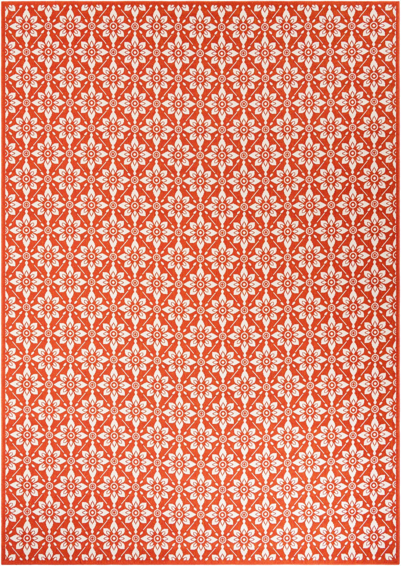 Savannah Pergola Collection Area Rug -  Oasis Rectangle Rust Red  lifestyle 3