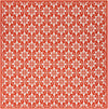 Savannah Pergola Collection Area Rug -  Oasis Square Rust Red  lifestyle 30