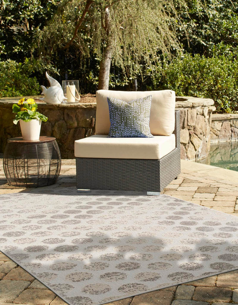 Catalina Cove Outdoor Collection Area Rug -  Capistrano Rectangle Beige and Ivory  lifestyle 22