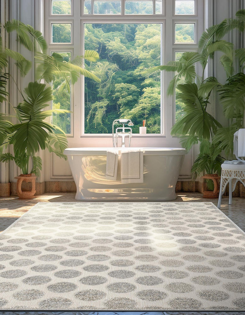 Catalina Cove Outdoor Collection Area Rug -  Capistrano Rectangle Gray  lifestyle 20