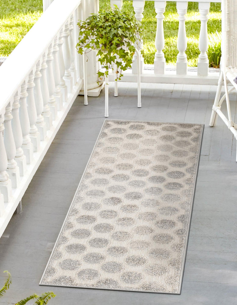 Catalina Cove Outdoor Collection Area Rug -  Capistrano Runner Gray  lifestyle 73