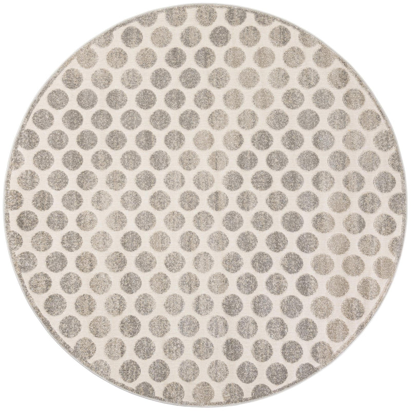 Catalina Cove Outdoor Collection Area Rug -  Capistrano Round Gray  lifestyle 68