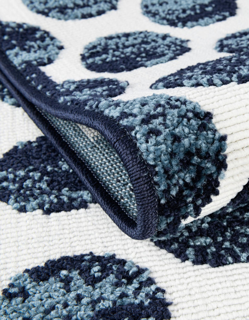 Catalina Cove Outdoor Collection Area Rug -  Capistrano Rectangle Navy Blue  lifestyle 39