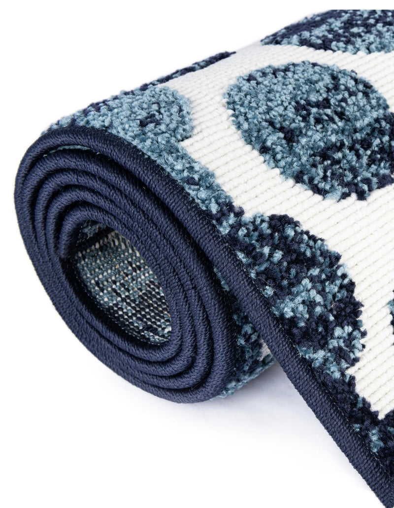 Catalina Cove Outdoor Collection Area Rug -  Capistrano Rectangle Navy Blue  lifestyle 57