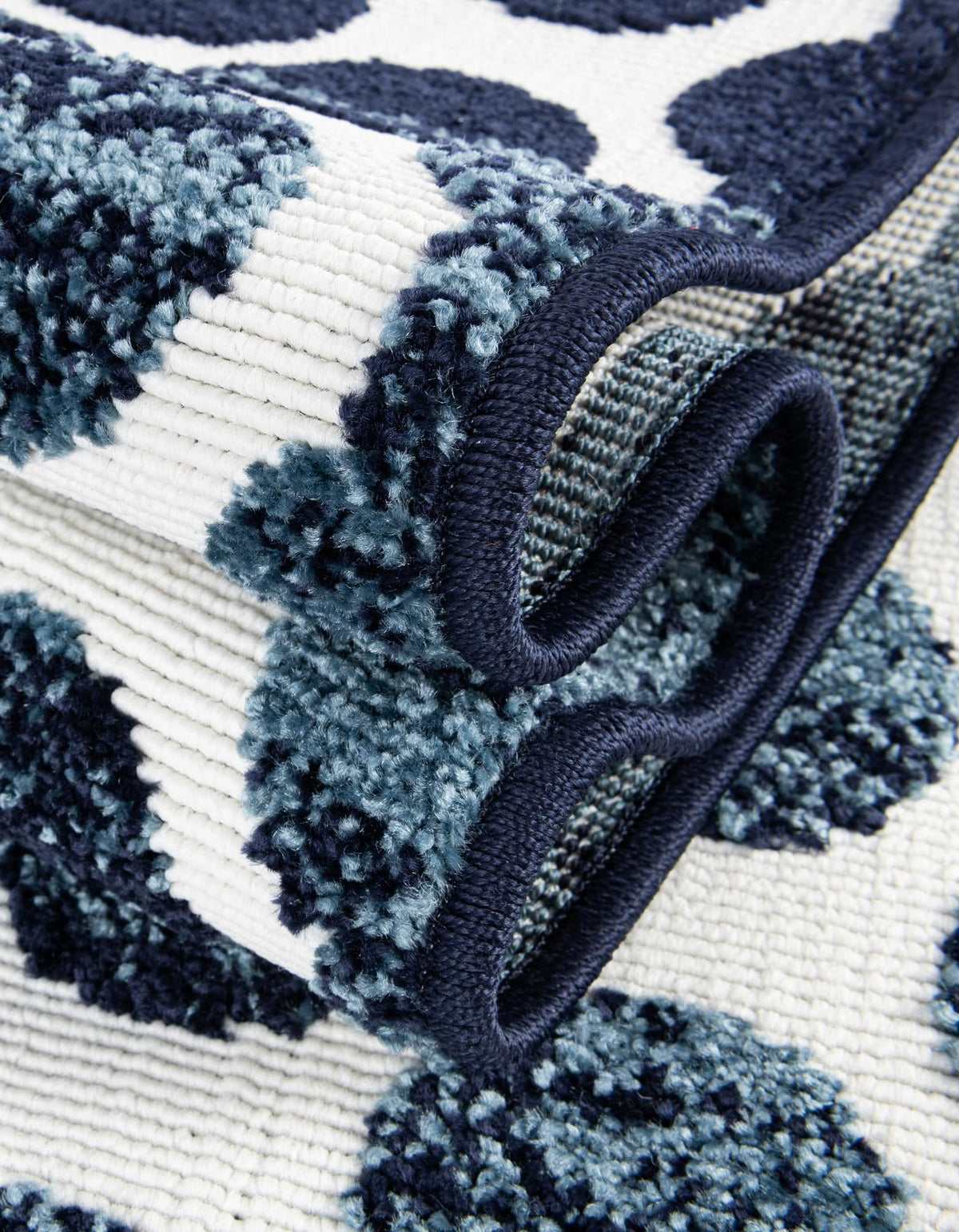 Catalina Cove Outdoor Collection Area Rug -  Capistrano Rectangle Navy Blue  lifestyle 60