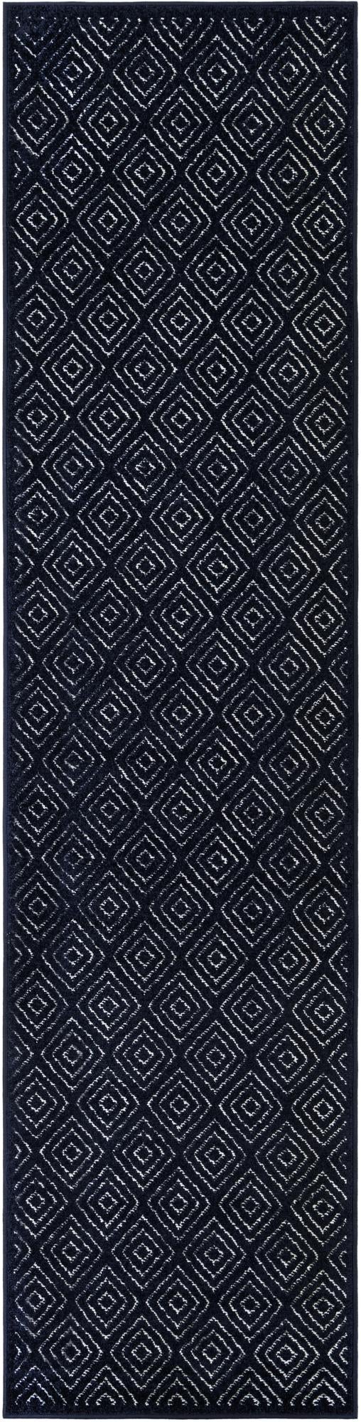 Catalina Cove Outdoor Collection Area Rug -  Venice Runner Navy Blue  lifestyle 86