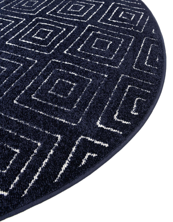 Catalina Cove Outdoor Collection Area Rug -  Venice Round Navy Blue  lifestyle 176