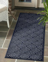 Catalina Cove Outdoor Collection Area Rug -  Venice Runner Navy Blue  lifestyle 93