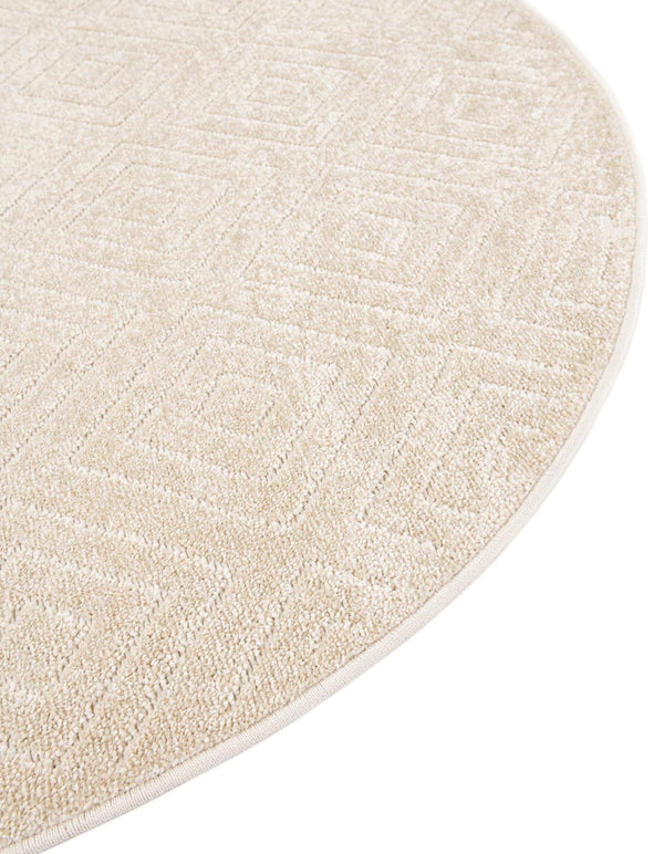 Catalina Cove Outdoor Collection Area Rug -  Venice Round Beige  lifestyle 179