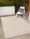 Catalina Cove Outdoor Collection Area Rug -  Venice Rectangle Beige  lifestyle 6