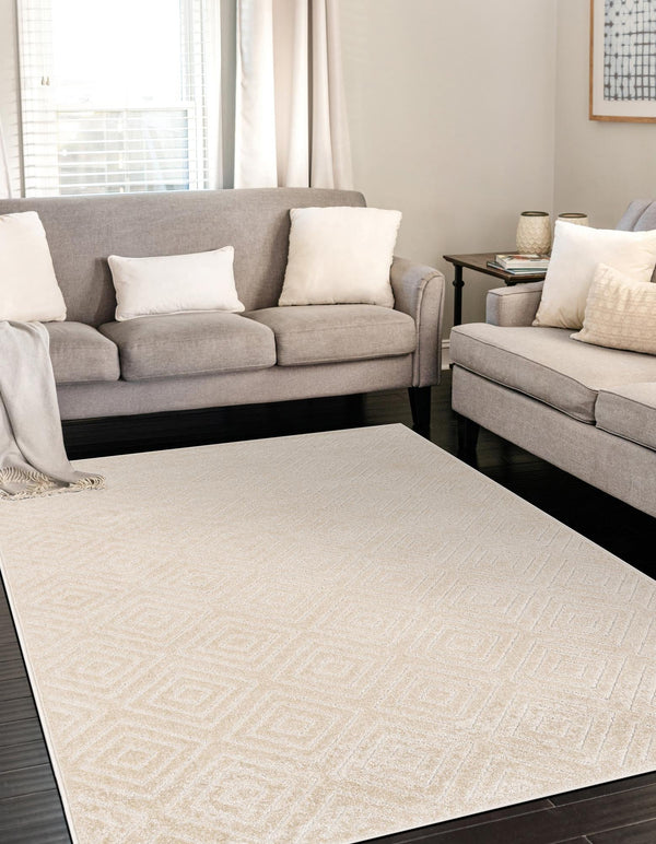 Catalina Cove Outdoor Collection Area Rug -  Venice Rectangle Beige  lifestyle 18