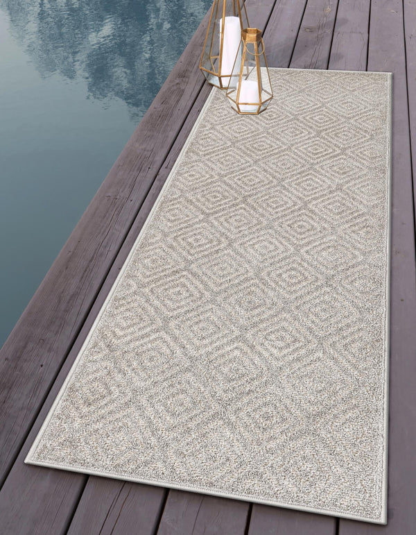 Catalina Cove Outdoor Collection Area Rug -  Venice Runner Gray  lifestyle 140