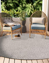 Catalina Cove Outdoor Collection Area Rug -  Venice Round Gray  lifestyle 139