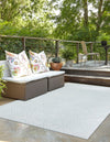 Catalina Cove Outdoor Collection Area Rug -  Venice Rectangle Light Blue  lifestyle 7