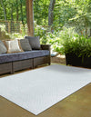 Catalina Cove Outdoor Collection Area Rug -  Venice Rectangle Light Blue  lifestyle 31