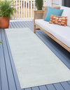 Catalina Cove Outdoor Collection Area Rug -  Venice Runner Light Blue  lifestyle 96