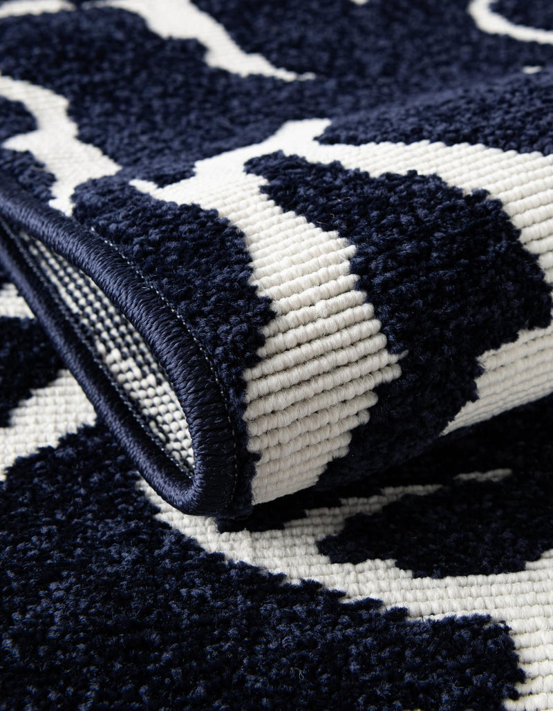 Catalina Cove Outdoor Collection Area Rug -  DelMar Rectangle Navy Blue  lifestyle 26
